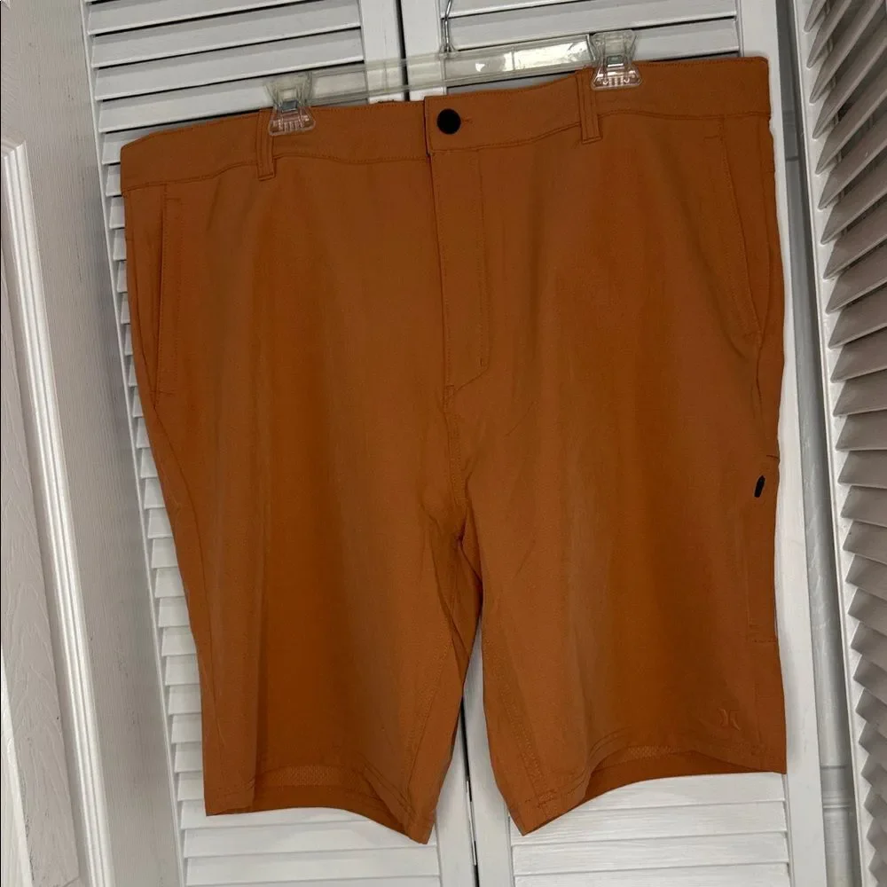 Hurley Men's Rust Flat Front Shorts